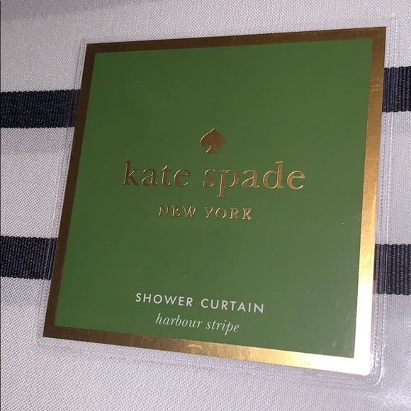kate spade Bath Nwt Kate Spade Harbour Stripe Shower Curtain Navy